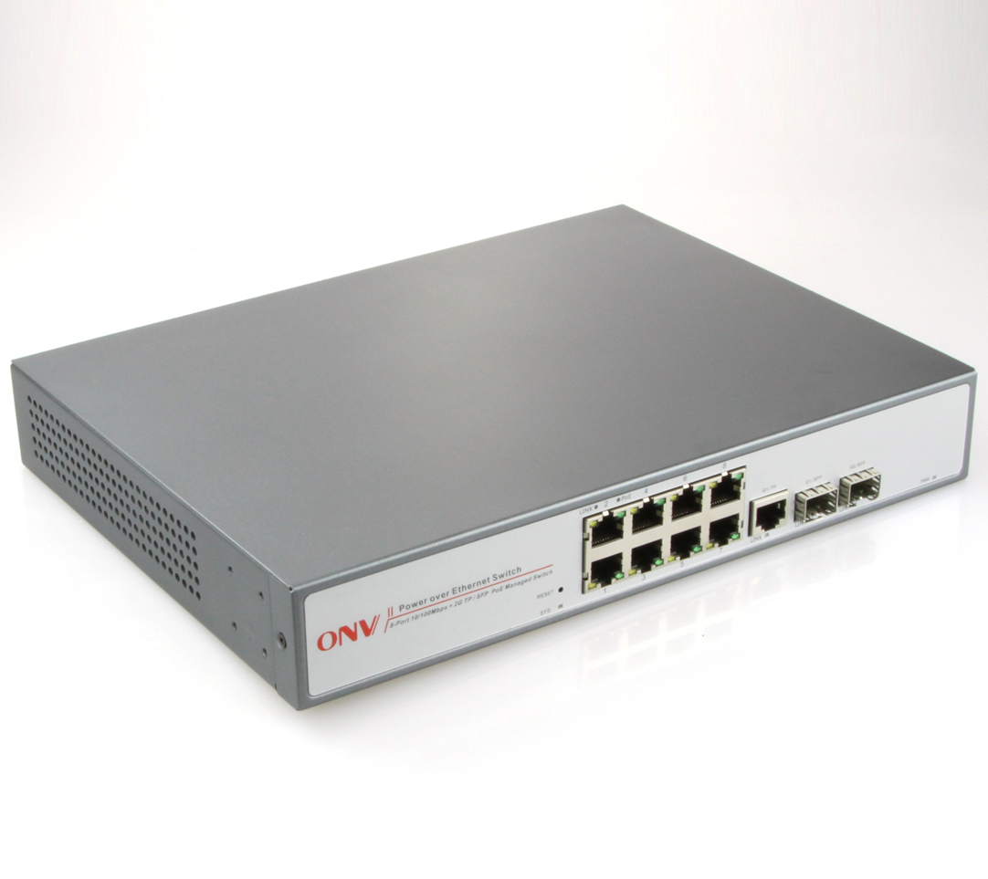 8 IP PoE Camera Power Network Endpoint Switch with 1 LAN port
