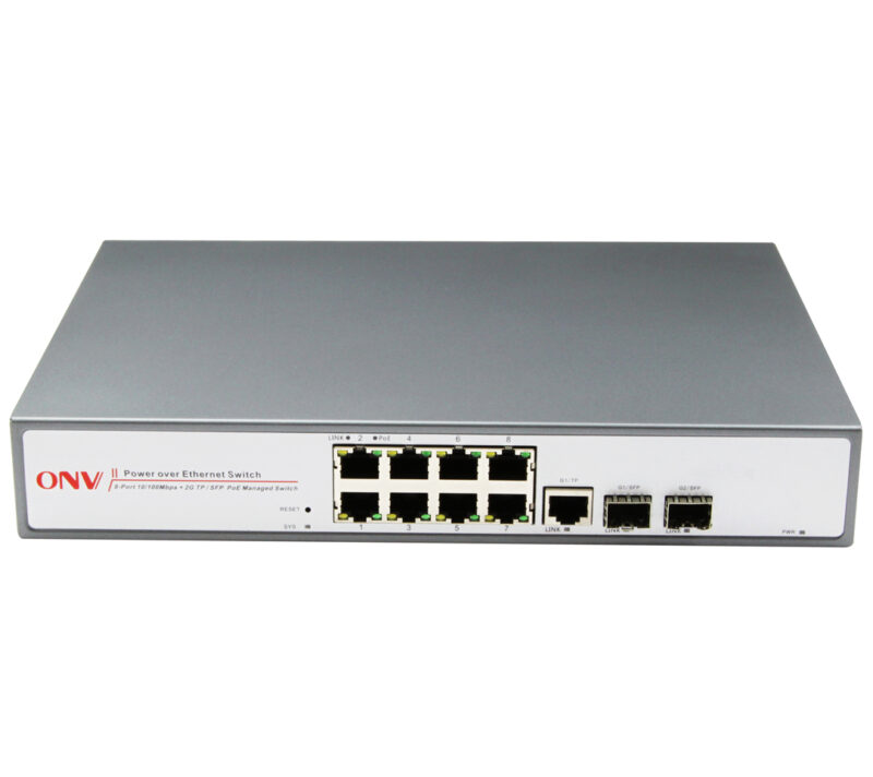 POE31108PF-at(8PoE+2G/2GF) 8 IP PoE Camera Power Network Endpoint Switch with LAN port