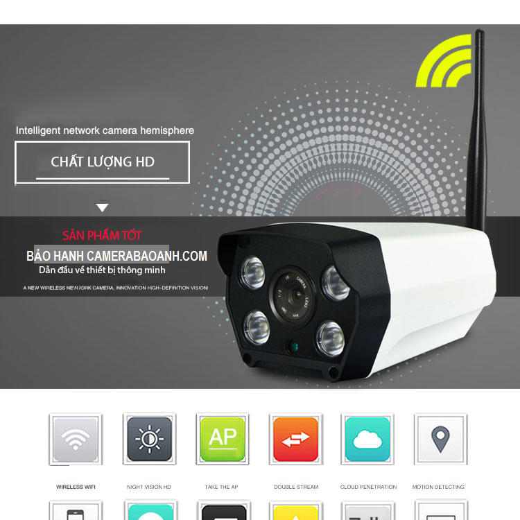 Bulet wifi hồng ngoại ngoài trời SAMBO 720HD